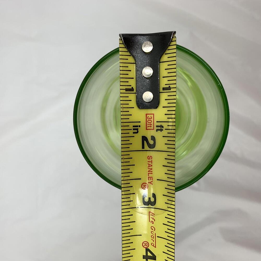 Hand Blown Green Iridescent Wine Glass Goblet Set of 4 - Picture 9 of 9